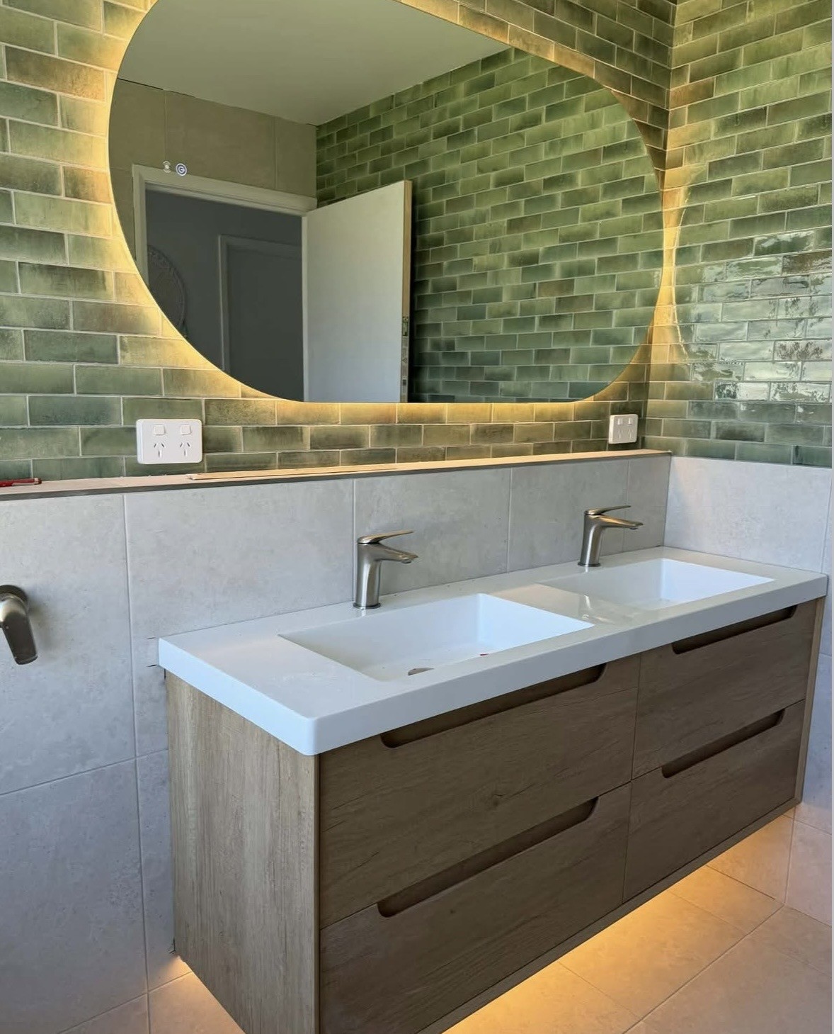 Completed electrical work