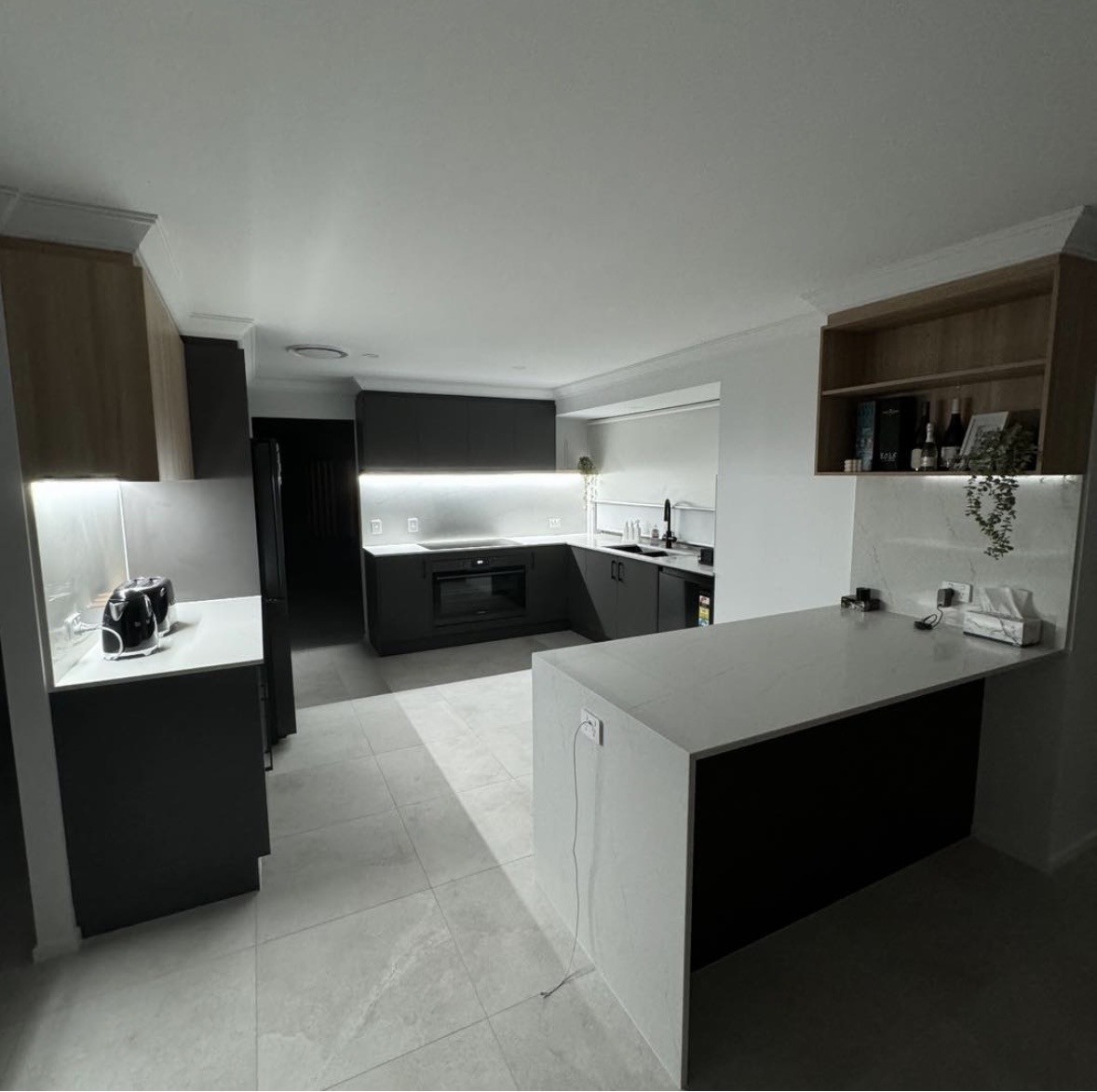 Completed electrical work
