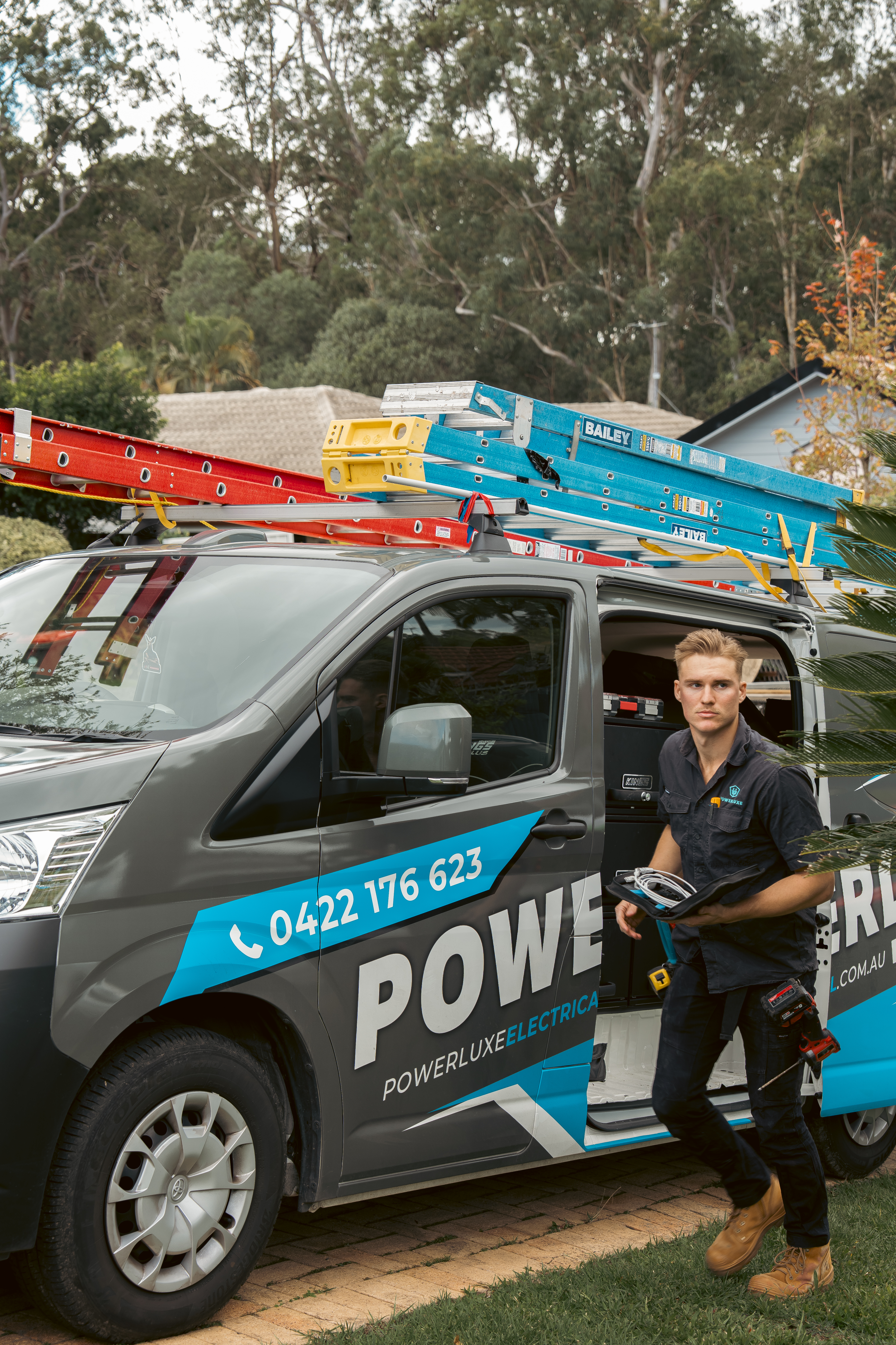 Powerluxe electrician with van
